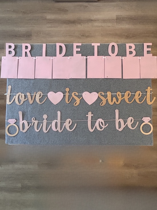 Other - Bride to Be Party Banner Set - Pink & Rose Gold